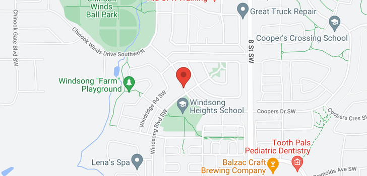 map of 960 WINDSONG DR SW